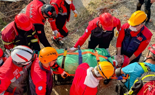 Uşak'ta Deprem Tatbikat